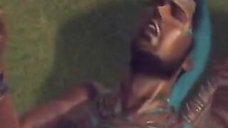 A cute brunette girl is having fun with a guy’s dick
