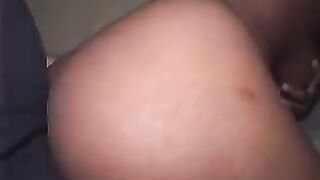 Real ebony pussy fuck with big natural tits