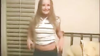 A little girl is having fun with a man in these explicit images