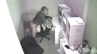 A secret camera captured intimate moments in the office