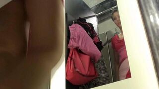 The man spied on a girl in the locker room of the store