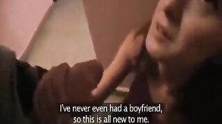 A cute girl has anal sex for the first time in her life