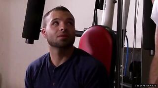 A guy sucks cock of his friend in this hot video
