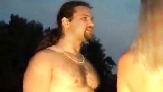 Big international party in Ibiza with Russian girls getting fucked outdoors