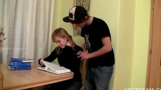 A sister decided to help her brother out sexually