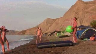 A badminton game with a naughty twist, that's it!
