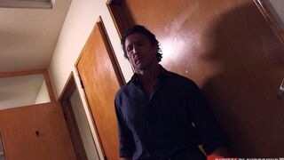 Deep blowjob and sex on the bar with a nice ass