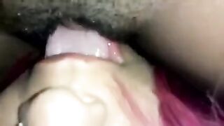 The girl showed her hairy Latin pussy on the camera