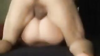 The wife enticed her husband's friend to fuck her wet pussy