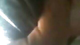The guy pressed against the ass of an attractive girl on the bus