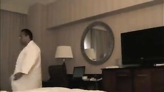 He brought a whore to the hotel and began to undress her before sex