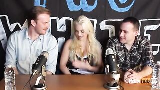 A woman talks about her profession and way she makes money