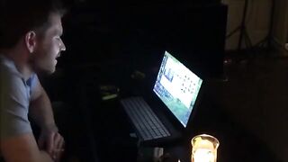 A wife, excited by porn, fucks her husband with passion and skill