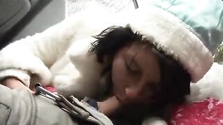 Two drunken Santa Claus fucked the Snow Maiden in a wild Christmas party