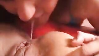 Anal rimming from two charming girls with delicious ass