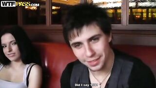 Divorced in a cafe for sex with Russian pick-up guys