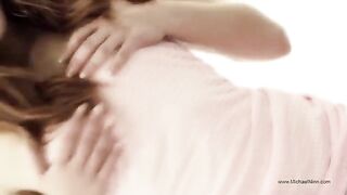 The cutie masturbates herself with skilful fingers, excitingly moaning