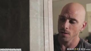 Johnny Sins roughly fucked a girl in the bedroom
