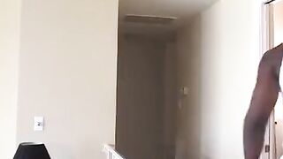 Blonde woman fucks in her ass with a black man