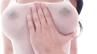 A cute girl sat on the dick and moved on it with her pussy