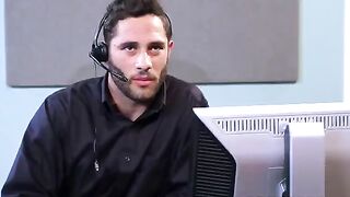 Employees have sex on the table in the office
