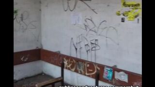 Picked up a chick at the bus stop and fucked her