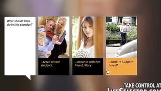 A young girl is removed in a cool way in this porn video