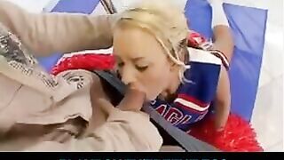 A gymnast has awesome sex after showing her flexibility skills