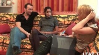The girl quickly figured out that they wanted sex with her