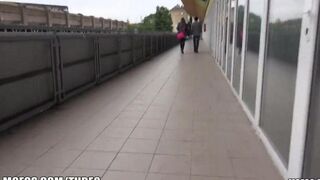 I caught a girl at the train station and fucked her hard