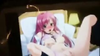 Hentai was very fond of and jerked off on them, showcasing intense passion