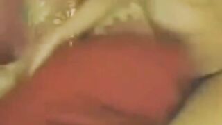 A Chinese beauty got her glasses on and started masturbating in front of a webcam