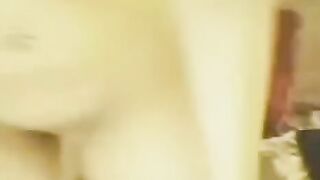 A Chinese beauty got her glasses on and started masturbating in front of a webcam