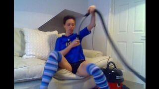 Fucked with a hoover and then cum in it