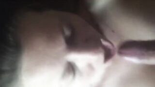 Warm home blowjob scene with steamy POV action