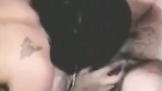 A guy fucks a girl with a strapon and another girl fingers him