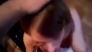 The guy did not expect such a reaction from the girl after the blowjob