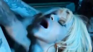 A seductive woman in a corset and stockings who loves to have anal sex