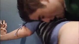 I installed a member on a young pussy toilet