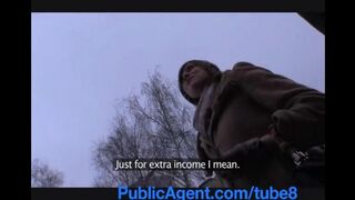 A girl from the street accepted a payment for her intimate service