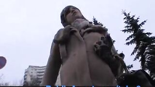 A girl from the street accepted a payment for her intimate service