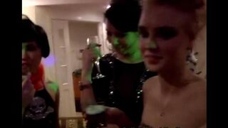 A group of young whores get fucked at a wild party