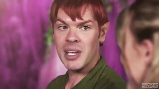 Peter Pan fucked two mermaid babes in steamy FFM action