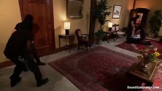The bride was fucked by the guests in front of her new husband