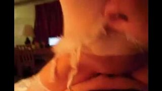The wife took the role of Snow Maiden and surprised her husband in a stunning scene