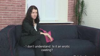 The girl was fucked at a casting for 700 euros by an agent