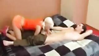 A young girl could not resist her brother and had sex with him
