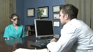 A hospital setting turns into a place for perverted sex