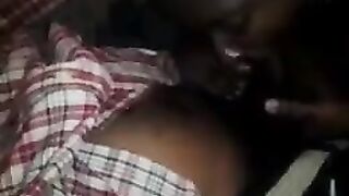 Negro man fucks his fat wife in her anal hole