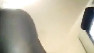 Negro man fucks his fat wife in her anal hole